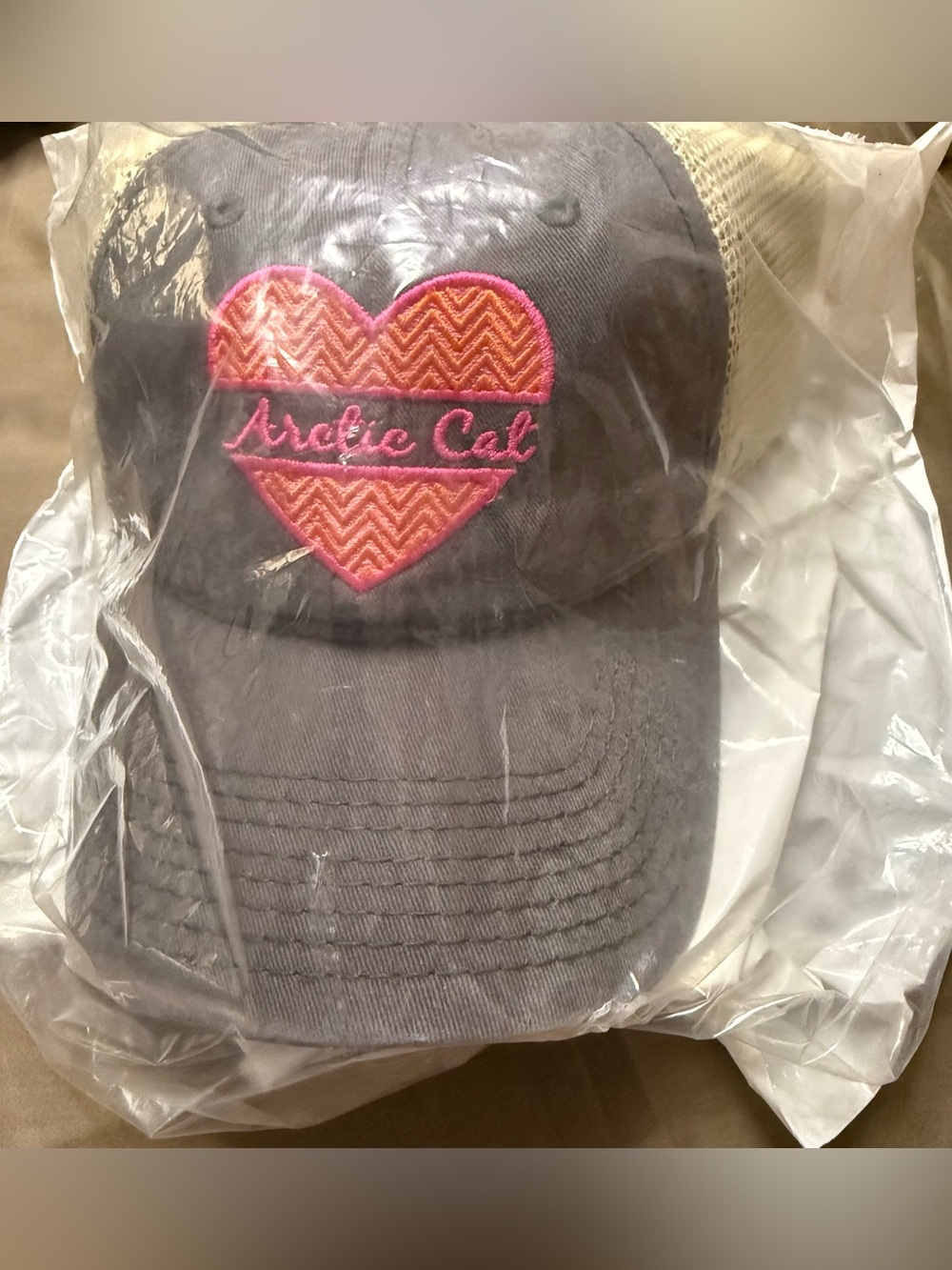 💗 Arctic Cat Women’s Heart Logo Mesh Back Cap Off Road ATV Hat NWT